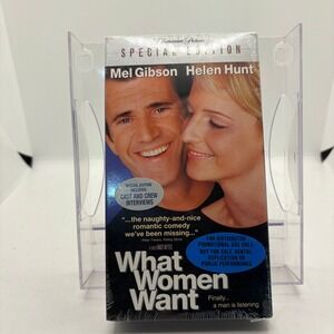 What Women Want Special Edition Mel Gibson Helen Hunt VHS Tape‎ Sealed